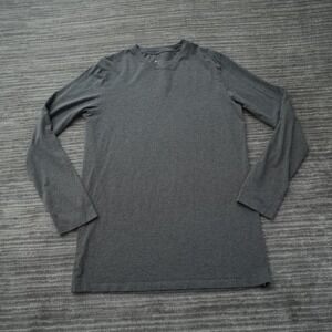 Ethika T Shirt Men Gray Long Sleeve Slim Cotton Modal Span Crew Tee Medium